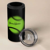 Personalized Tennis Player 4 in 1 Can Cooler Tumbler Custom Name Eat Sleep Tennis Repeat