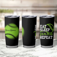 Personalized Tennis Player Tumbler Cup Custom Name Eat Sleep Tennis Repeat