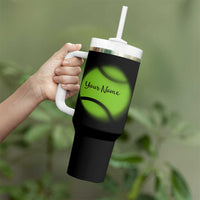 Personalized Tennis Player Tumbler With Handle Custom Name Eat Sleep Tennis Repeat