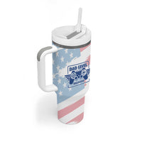 Gifts For New Dad Tumbler With Handle Promoted To Dad Est 2025 Dad Level Unlocked - Wonder Print Shop