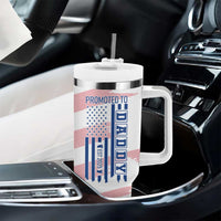 Gifts For New Dad Tumbler With Handle Promoted To Dad Est 2025 Dad Level Unlocked - Wonder Print Shop
