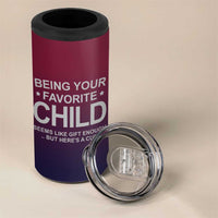 Gifts For Dad 4 in 1 Can Cooler Tumbler No.1 Dad Being Your Favorite Child Seems Like Gift Enough - Wonder Print Shop