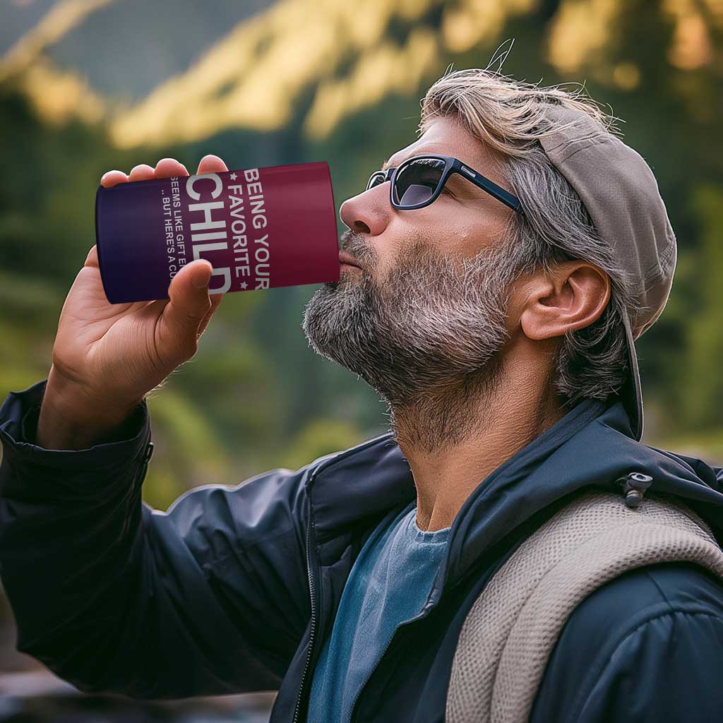 Gifts For Dad 4 in 1 Can Cooler Tumbler No.1 Dad Being Your Favorite Child Seems Like Gift Enough - Wonder Print Shop