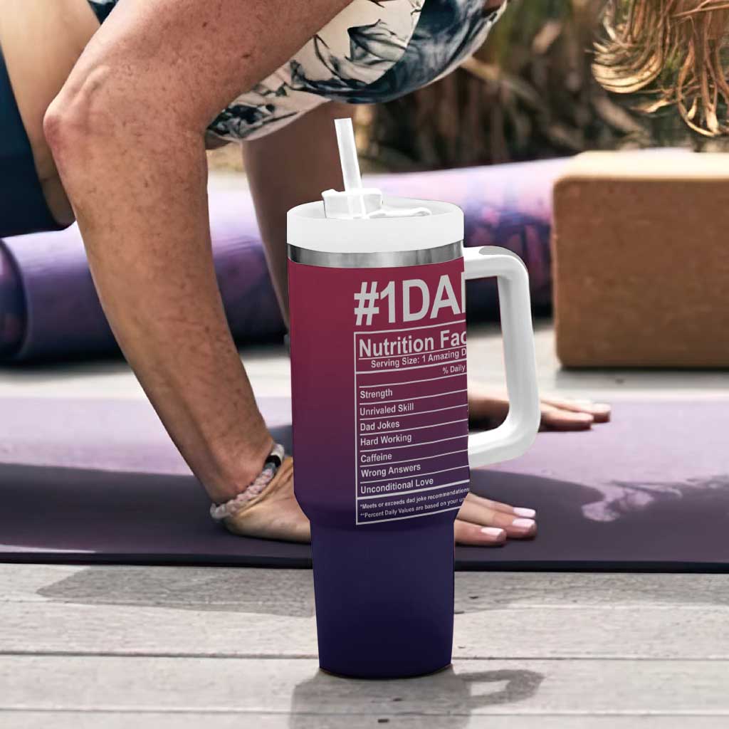 Gifts For Dad Tumbler With Handle No.1 Dad Being Your Favorite Child Seems Like Gift Enough - Wonder Print Shop