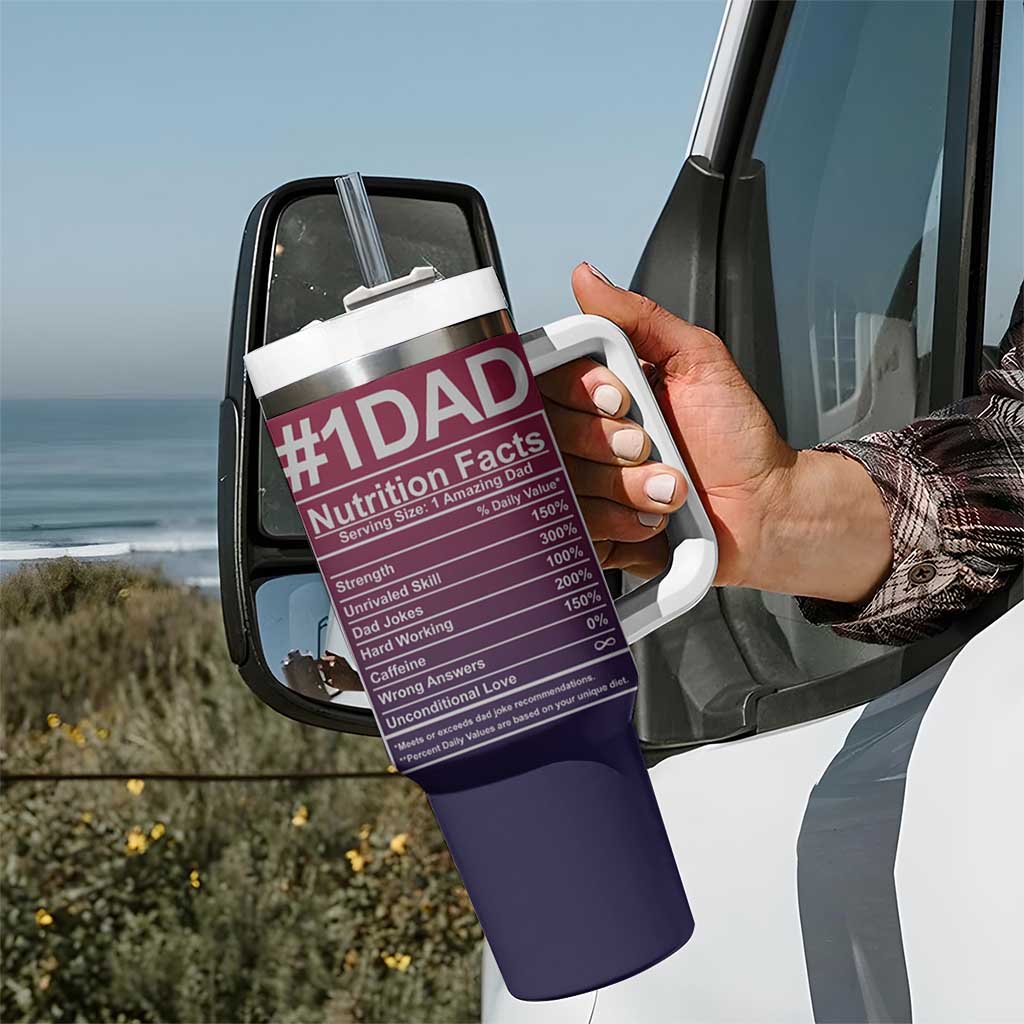 Gifts For Dad Tumbler With Handle No.1 Dad Being Your Favorite Child Seems Like Gift Enough - Wonder Print Shop
