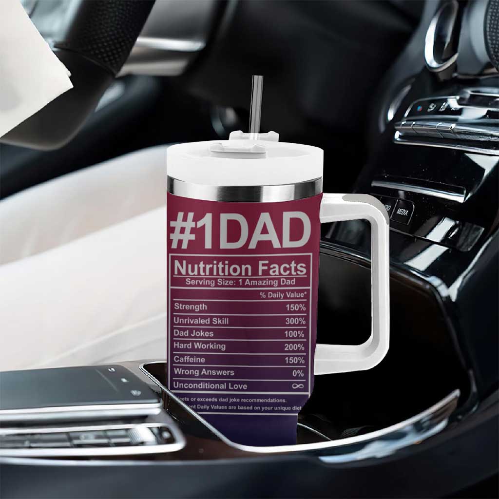 Gifts For Dad Tumbler With Handle No.1 Dad Being Your Favorite Child Seems Like Gift Enough - Wonder Print Shop