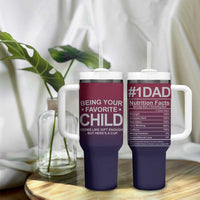 Gifts For Dad Tumbler With Handle No.1 Dad Being Your Favorite Child Seems Like Gift Enough - Wonder Print Shop