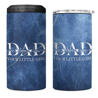 Gifts From Daughter For Dad 4 in 1 Can Cooler Tumbler I Love You Dad Your Little Girl - Wonder Print Shop