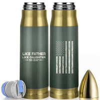 Funny Gifts For Dad Bullet Tumbler Like Father Like Daughter Oh Crap