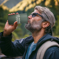 Funny Gifts For Dad 4 in 1 Can Cooler Tumbler Like Father Like Daughter Oh Crap - Wonder Print Shop