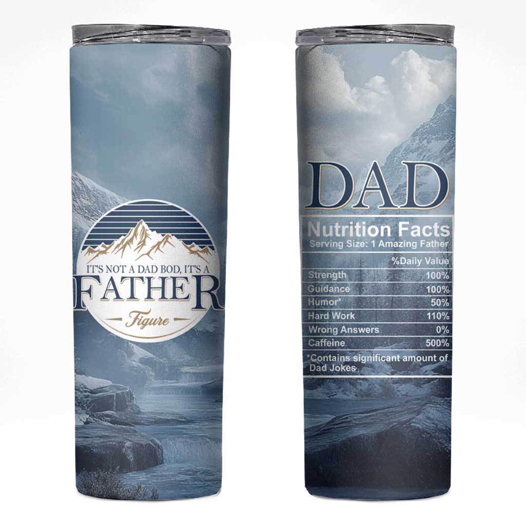 Gifts For Dad Skinny Tumbler It's Not A Dad Bod It's A Father Figure - Wonder Print Shop