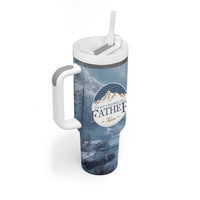 Gifts For Dad Tumbler With Handle It's Not A Dad Bod It's A Father Figure - Wonder Print Shop