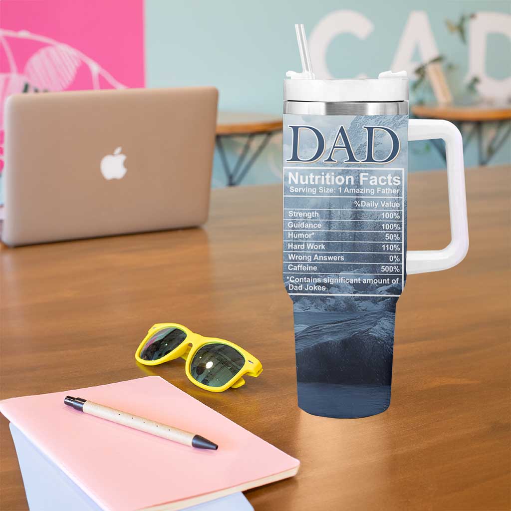 Gifts For Dad Tumbler With Handle It's Not A Dad Bod It's A Father Figure - Wonder Print Shop