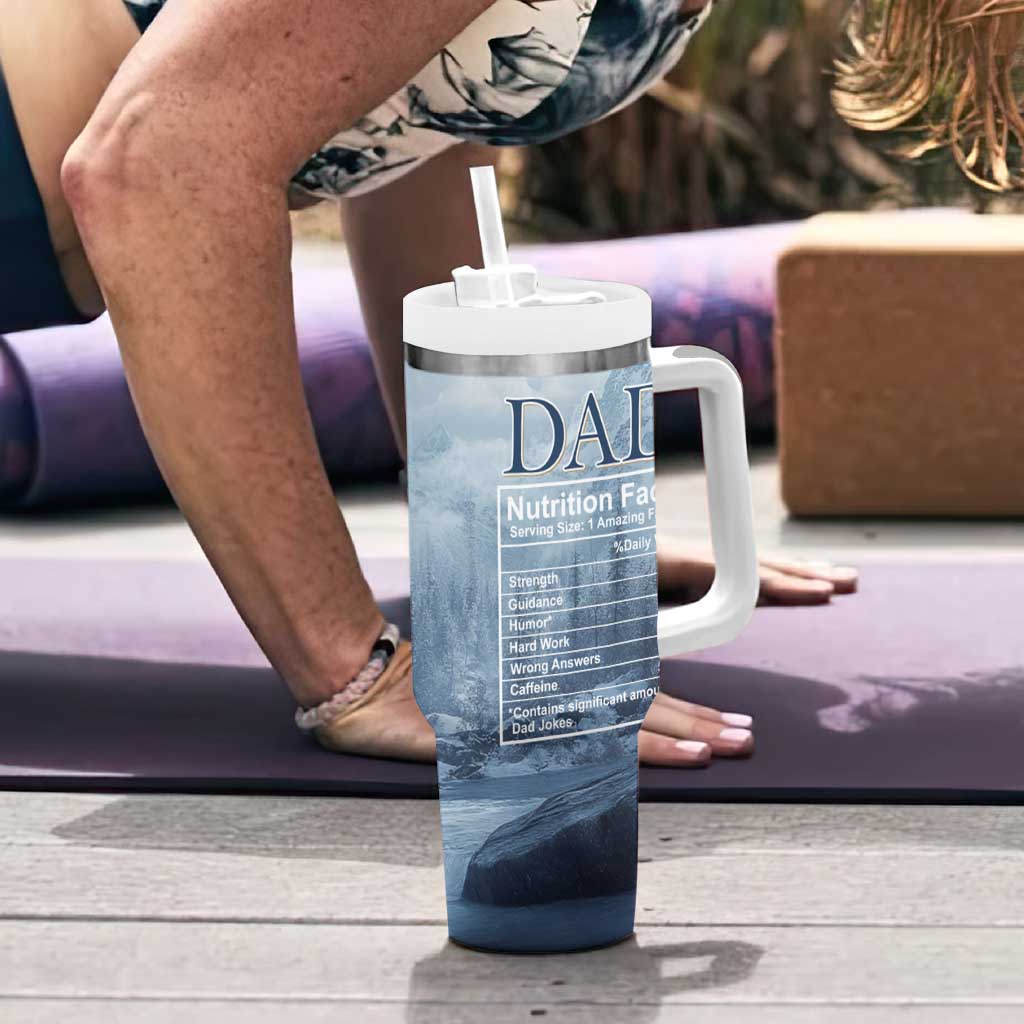 Gifts For Dad Tumbler With Handle It's Not A Dad Bod It's A Father Figure - Wonder Print Shop