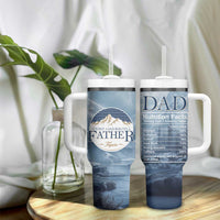 Gifts For Dad Tumbler With Handle It's Not A Dad Bod It's A Father Figure - Wonder Print Shop