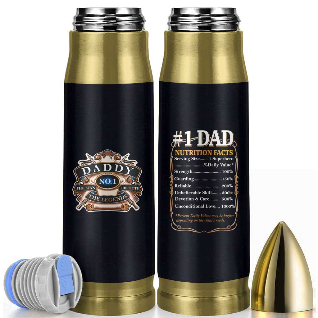 Best Dad Ever Bullet Tumbler No.1 Dad The Man The Myth