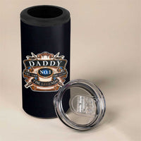 Best Dad Ever 4 in 1 Can Cooler Tumbler No.1 Dad The Man The Myth