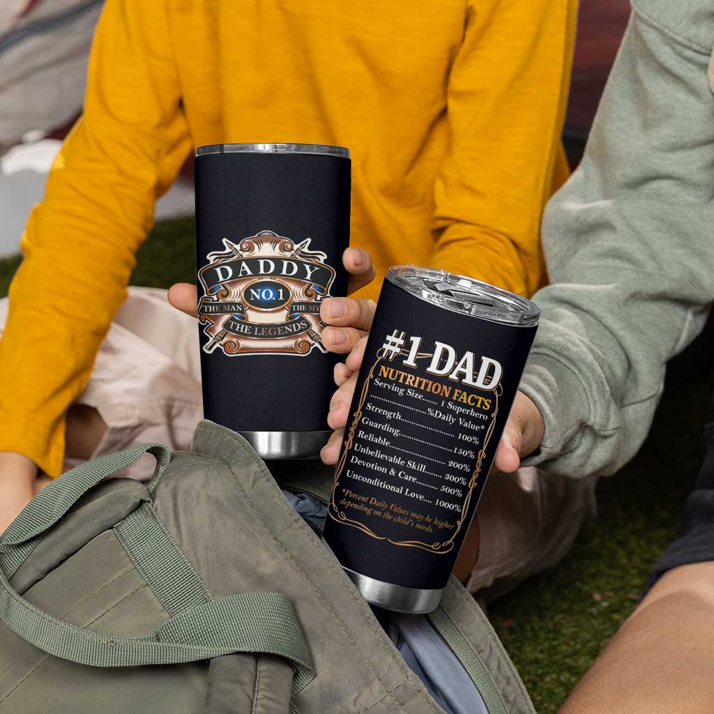 Best Dad Ever Tumbler Cup No.1 Dad The Man The Myth