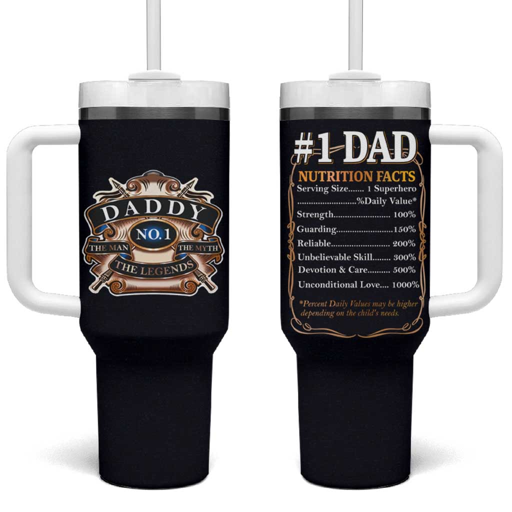 Best Dad Ever Tumbler With Handle No.1 Dad The Man The Myth