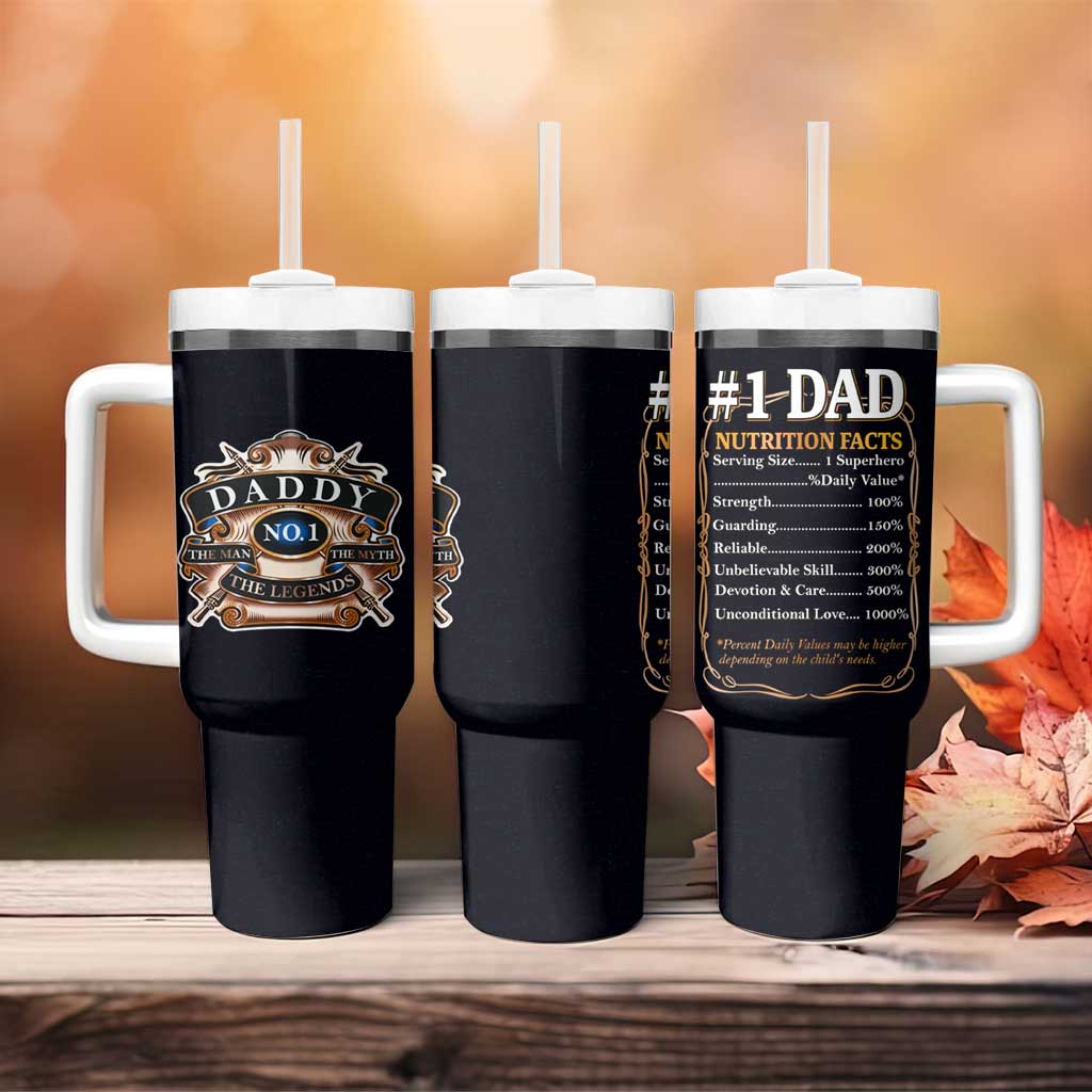 Best Dad Ever Tumbler With Handle No.1 Dad The Man The Myth