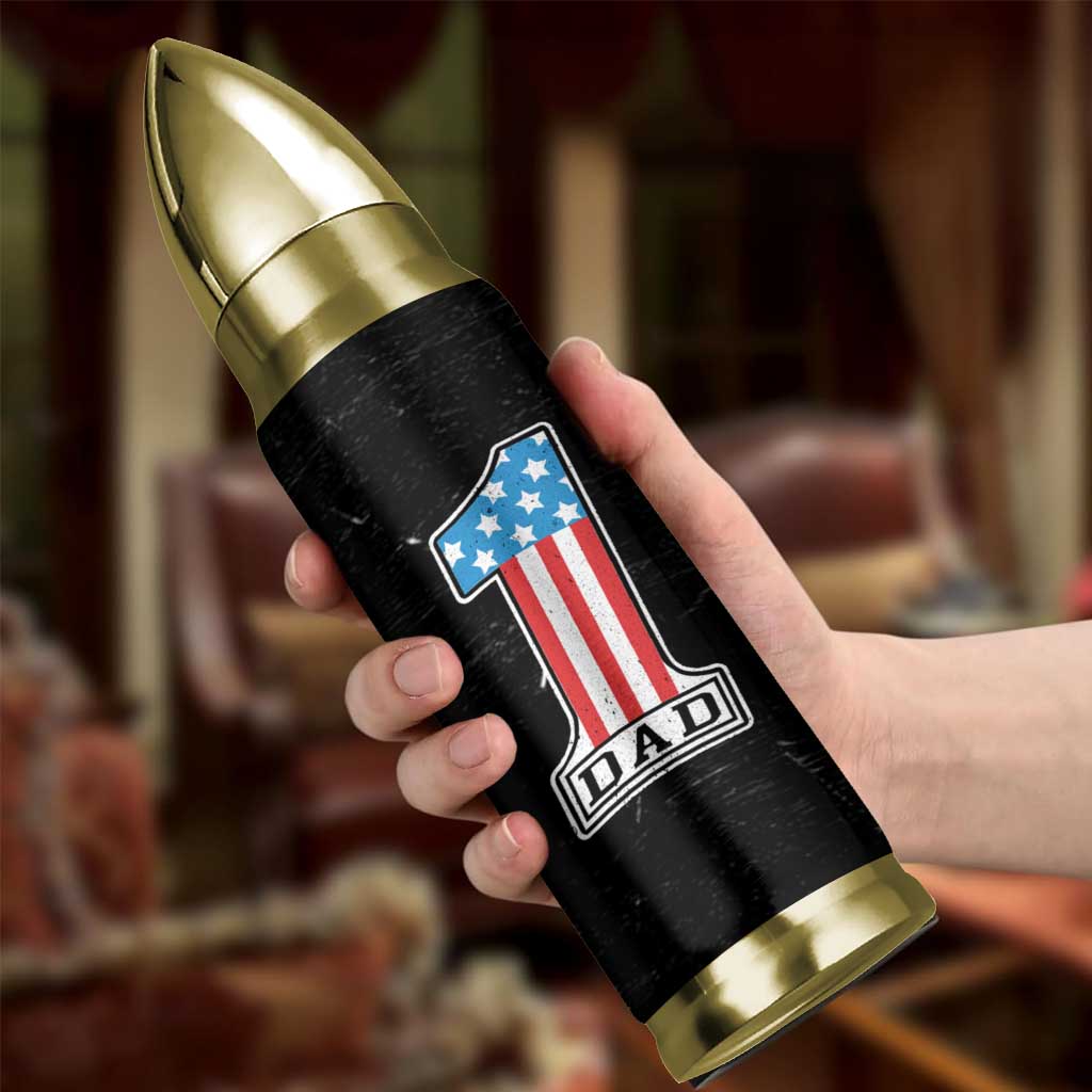 Gifts For Dad Bullet Tumbler Top Dad American Patriotic