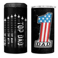 Gifts For Dad 4 in 1 Can Cooler Tumbler Top Dad American Patriotic
