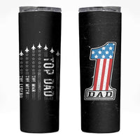 Gifts For Dad Skinny Tumbler Top Dad American Patriotic