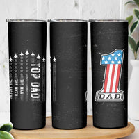 Gifts For Dad Skinny Tumbler Top Dad American Patriotic