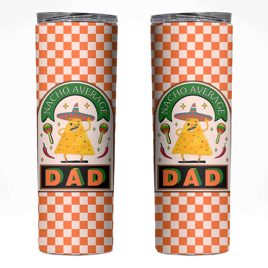 Best Dad Ever Skinny Tumbler Nacho Average Dad Spanish Funny Gifts For Dad - Wonder Print Shop