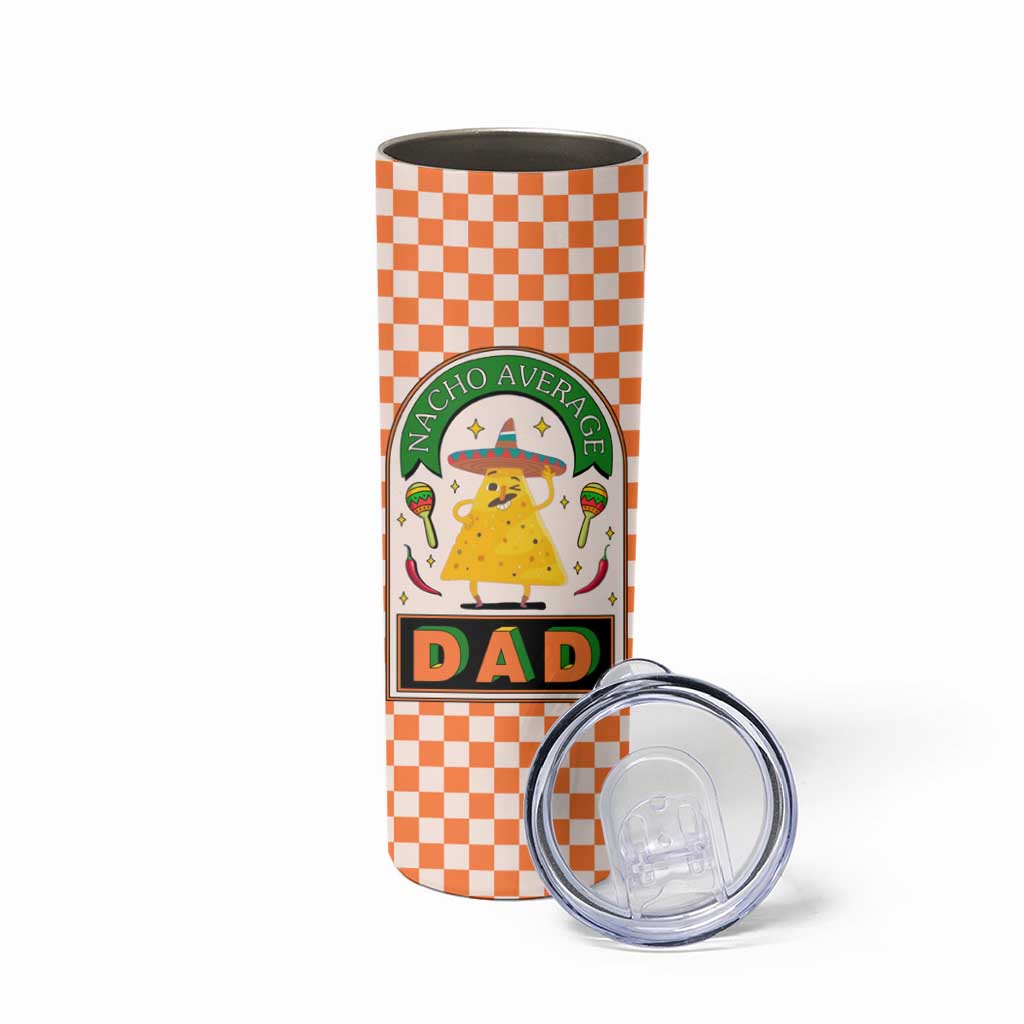Best Dad Ever Skinny Tumbler Nacho Average Dad Spanish Funny Gifts For Dad - Wonder Print Shop