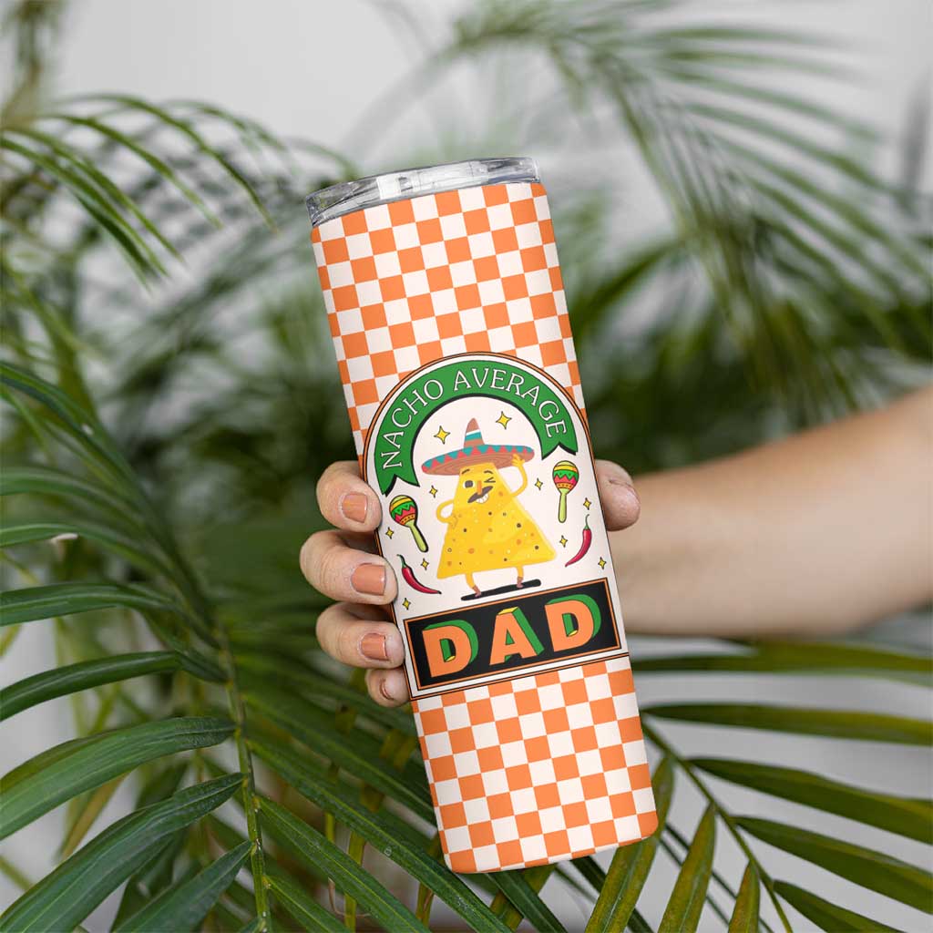 Best Dad Ever Skinny Tumbler Nacho Average Dad Spanish Funny Gifts For Dad - Wonder Print Shop