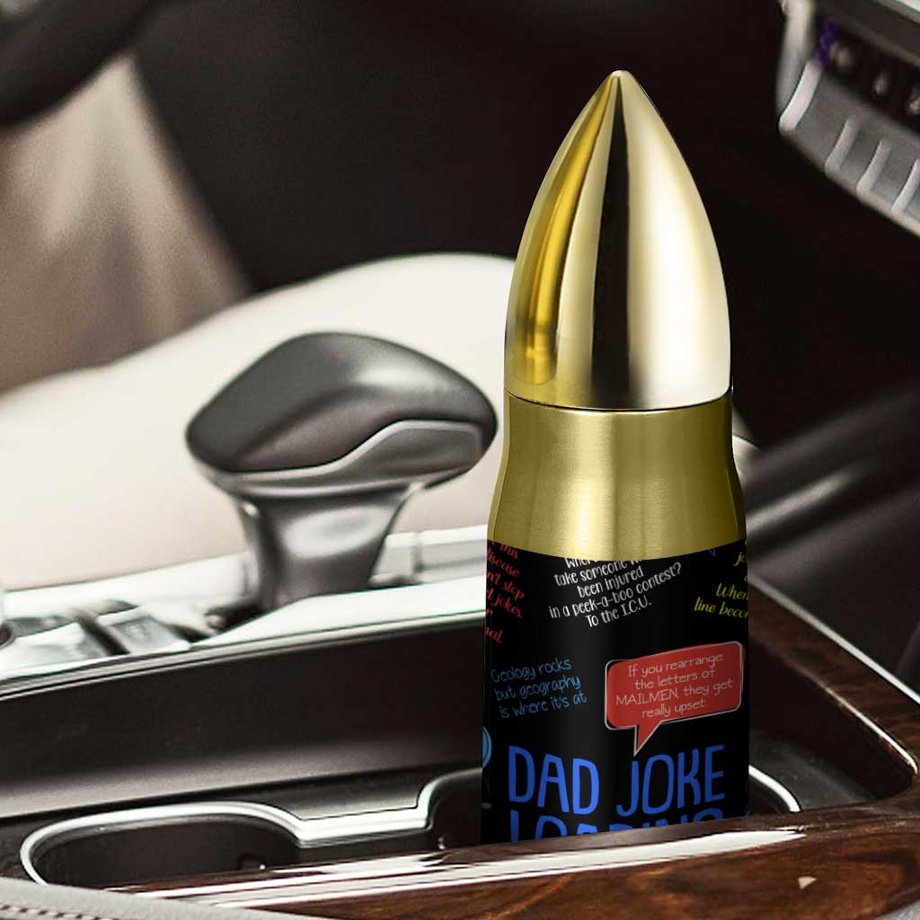 Funny Gifts For Dad Bullet Tumbler Emergency Dad Jokes