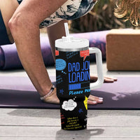 Funny Gifts For Dad Tumbler With Handle Emergency Dad Jokes