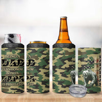 Papabear Best Dad Ever 4 in 1 Can Cooler Tumbler Being A Dad Is An Honor Being A Papa Is Priceless - Wonder Print Shop