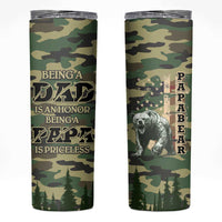 Papabear Best Dad Ever Skinny Tumbler Being A Dad Is An Honor Being A Papa Is Priceless - Wonder Print Shop