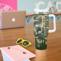 Papabear Best Dad Ever Tumbler With Handle Being A Dad Is An Honor Being A Papa Is Priceless - Wonder Print Shop