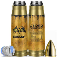 Funny Gifts For Dad Bullet Tumbler Dad Man Black Bat Like A Regular Dad But Cooler