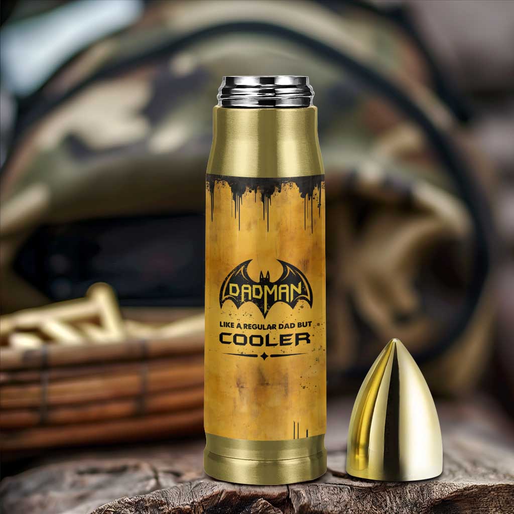Funny Gifts For Dad Bullet Tumbler Dad Man Black Bat Like A Regular Dad But Cooler