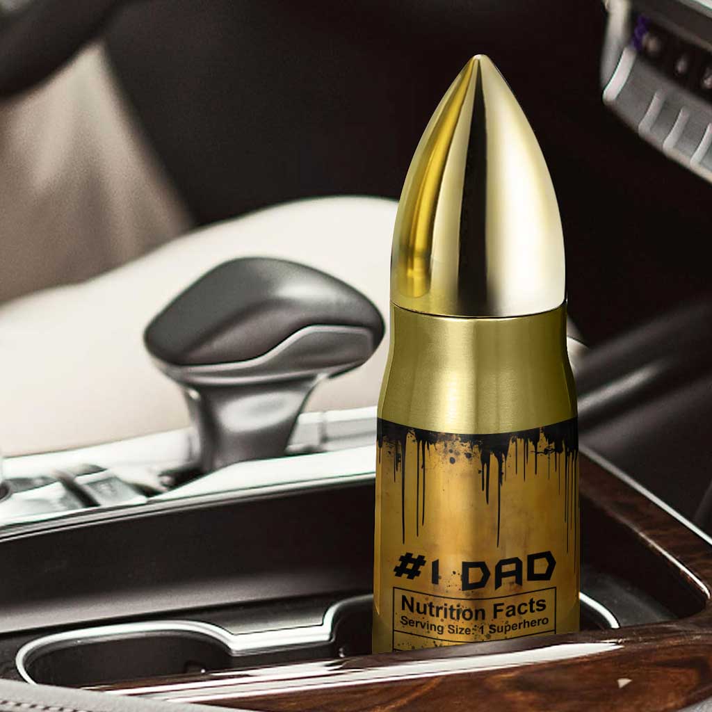 Funny Gifts For Dad Bullet Tumbler Dad Man Black Bat Like A Regular Dad But Cooler