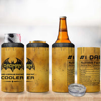 Funny Gifts For Dad 4 in 1 Can Cooler Tumbler Dad Man Black Bat Like A Regular Dad But Cooler - Wonder Print Shop