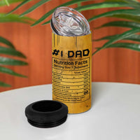 Funny Gifts For Dad 4 in 1 Can Cooler Tumbler Dad Man Black Bat Like A Regular Dad But Cooler - Wonder Print Shop