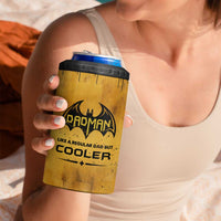 Funny Gifts For Dad 4 in 1 Can Cooler Tumbler Dad Man Black Bat Like A Regular Dad But Cooler - Wonder Print Shop