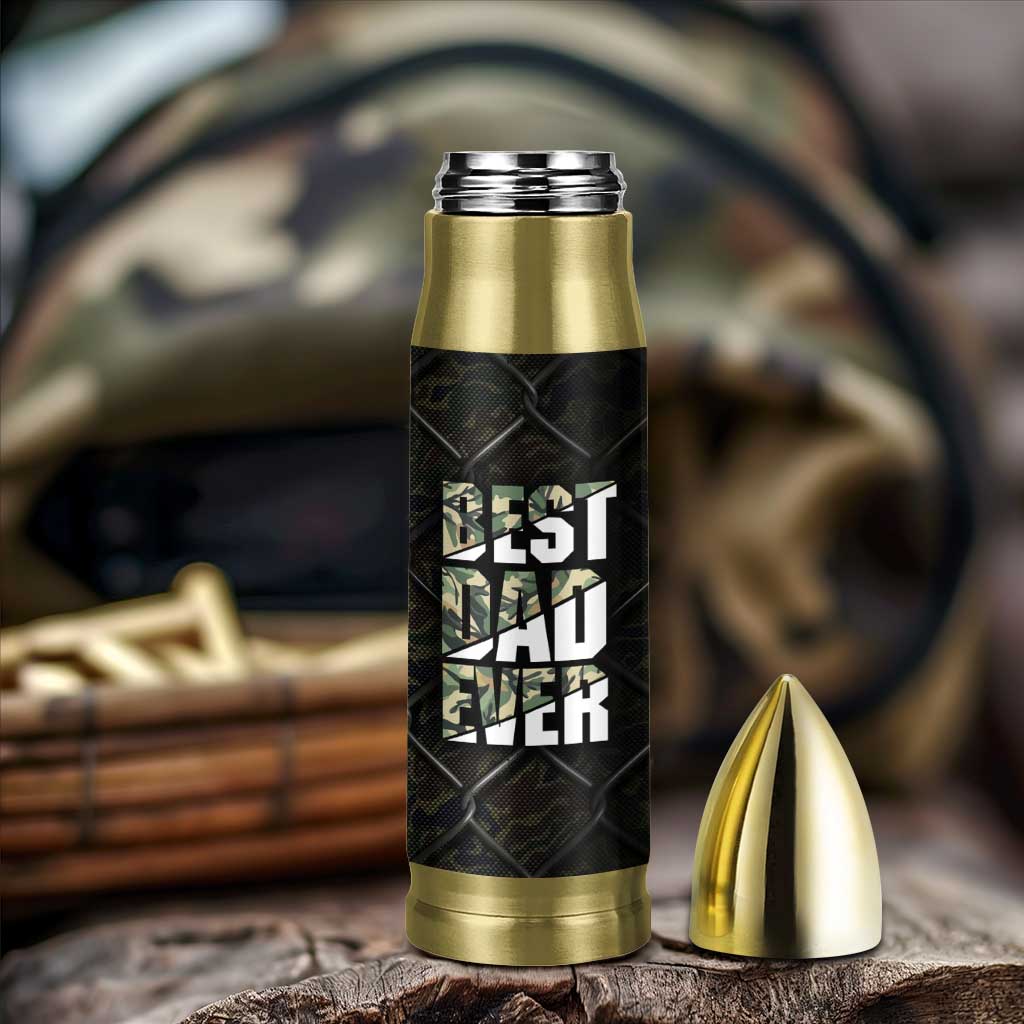 Best Dad Ever Camo Bullet Tumbler