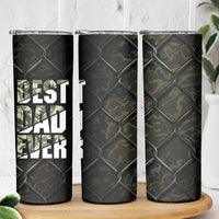 Best Dad Ever Camo Skinny Tumbler - Wonder Print Shop