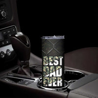 Best Dad Ever Camo Skinny Tumbler - Wonder Print Shop