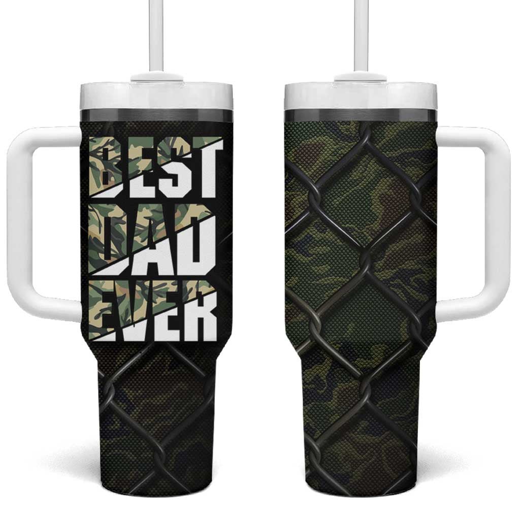 Best Dad Ever Camo Tumbler With Handle - Wonder Print Shop