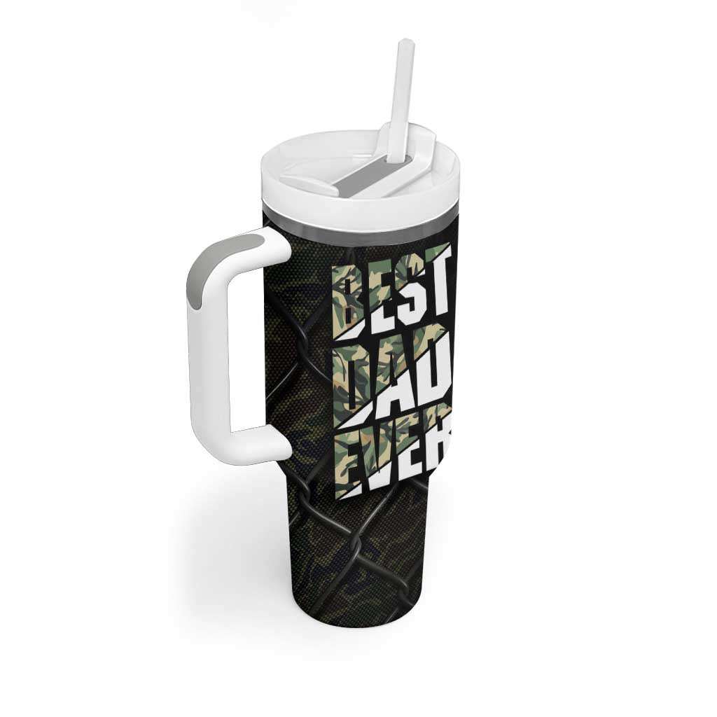 Best Dad Ever Camo Tumbler With Handle - Wonder Print Shop