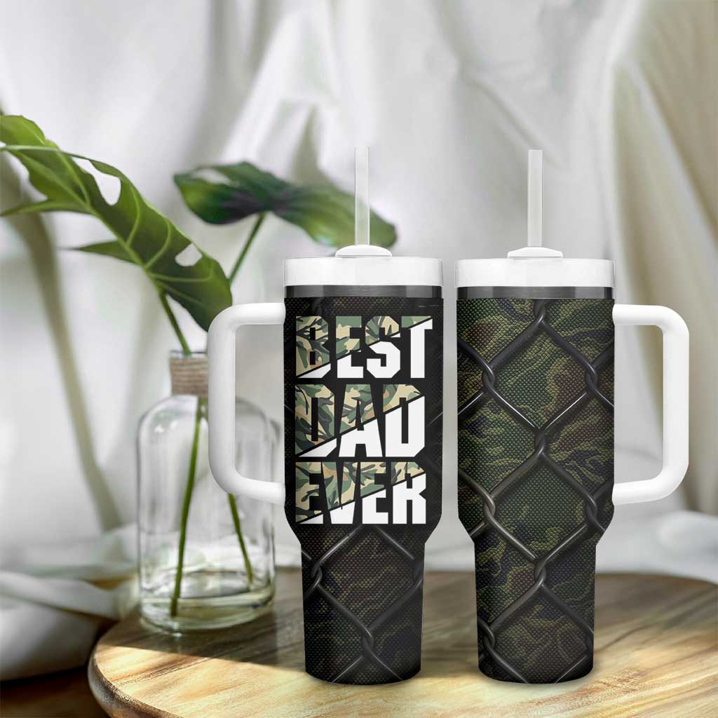 Best Dad Ever Camo Tumbler With Handle - Wonder Print Shop