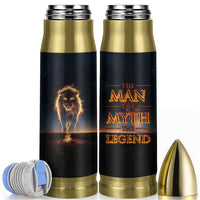 Gifts For Dad Bullet Tumbler The Man The Myth The Legend Strong Lion