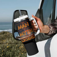 Gifts For Dad Tumbler With Handle The Man The Myth The Legend Strong Lion - Wonder Print Shop